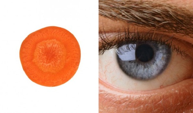 Cenoura - olhos